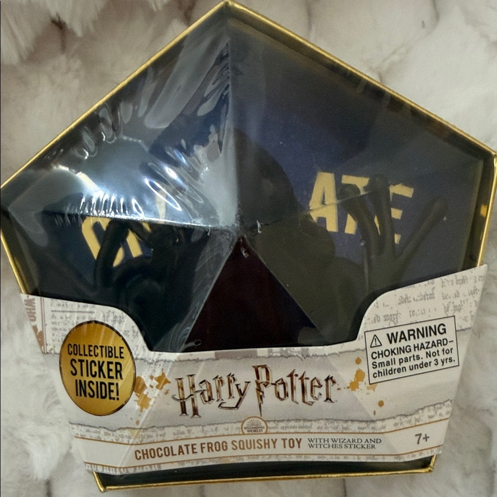 Harry Potter Chocolate Frog Squishy Toy - Blue and Gold